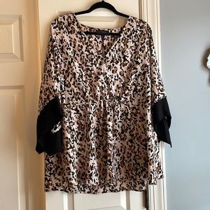 Leopard print blouse